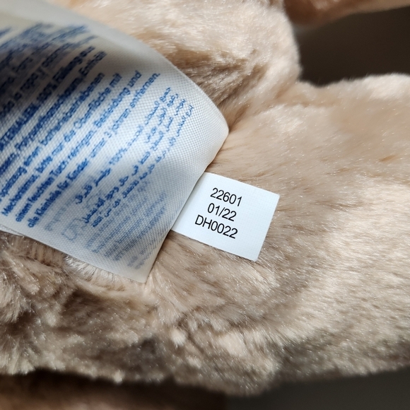 Build-A-Bear Pawlette Tan Floppy Eared Bunny Rabbit Curved 14" - Picture 9 of 9